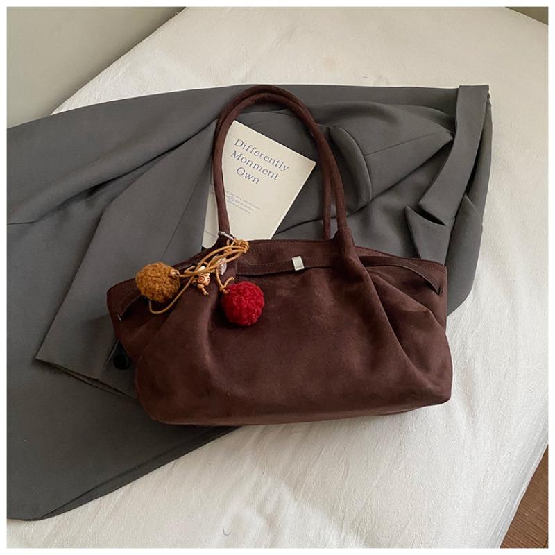 Large Capacity Tote Bag Women's Autumn New Commuter Lazy Wind Matte Vegetable Basket Bag Shoulder Armpit Bag