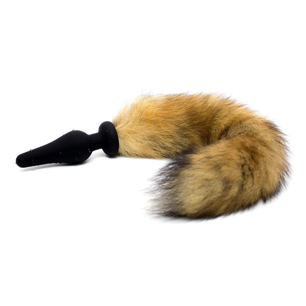 Adult Erotic Toys: Female Masturbation Devices with Fox Tail and Dog Tail Anal Plugs