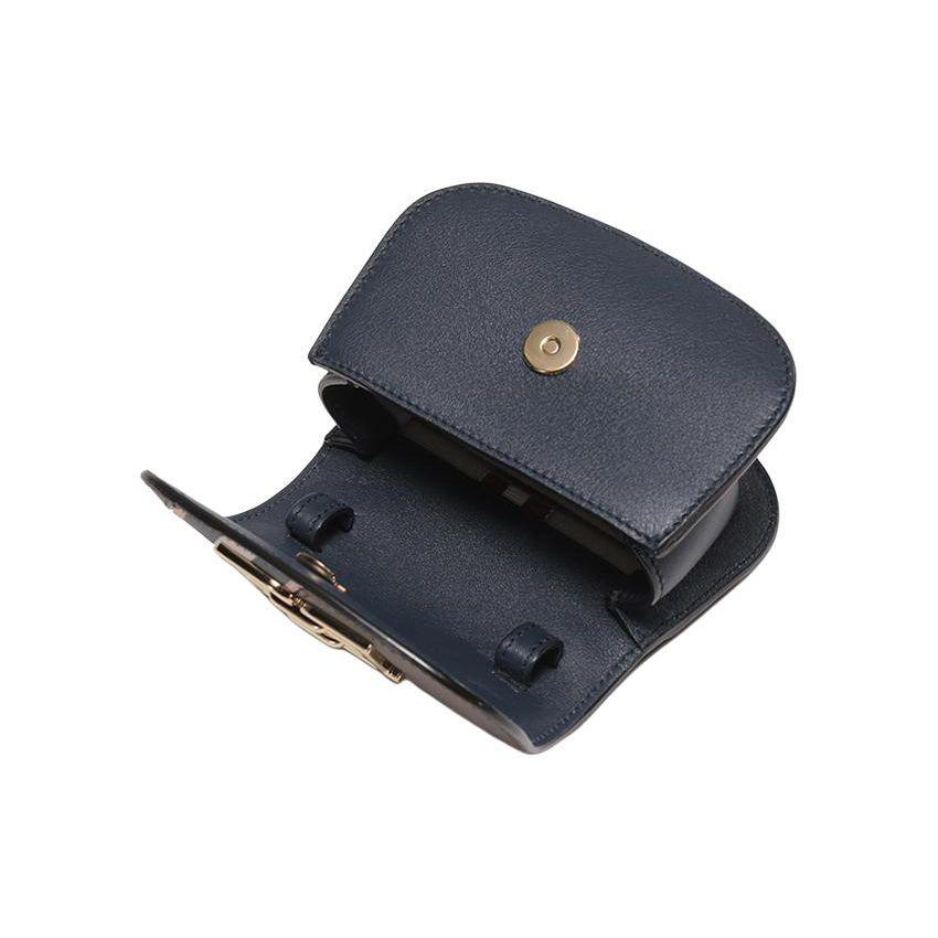Bally B-Chain Monogram TPU Crossbody Shoulder Bag Women Bags Midnight-Blue Brown 6301931