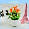 Artificial Green Lily Plant Potted Plant For Office Workspace And Room Living