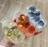 Chiboki Squishy Fidget Toy Handmade Moldable Non-Rebound Vaseline Pinch Ball Stress Relief for Adults Glass Fruit Candy Bottle D