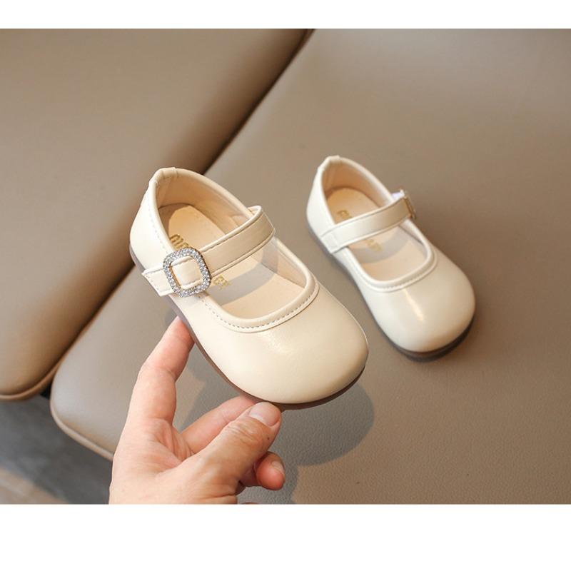 Fashion Soft Sole Princess Leather Flats For Baby Toddler Little Girls