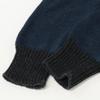 RRL Indigo X Black Cotton Shawl Collar Knit Tops M Navy blackUsed