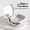 Portable Dental Retainer Case With Mirror And Magnetic Lock For Orthodontic Storage