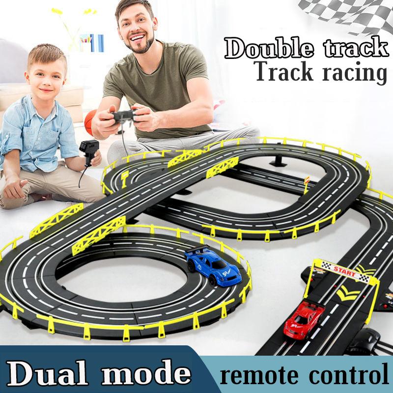 Electric 1/43 Rail Car Double Racing Track Toy Autorama Circuit Voiture Remote Control Car Electric Railway Slot Race Car Toy