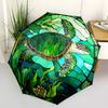 1pc Sea Turtle Artwork Automatic Umbrella - Automatic Opening And Closing, Sturdy Iron Frame, Formal Occasions yy251018161