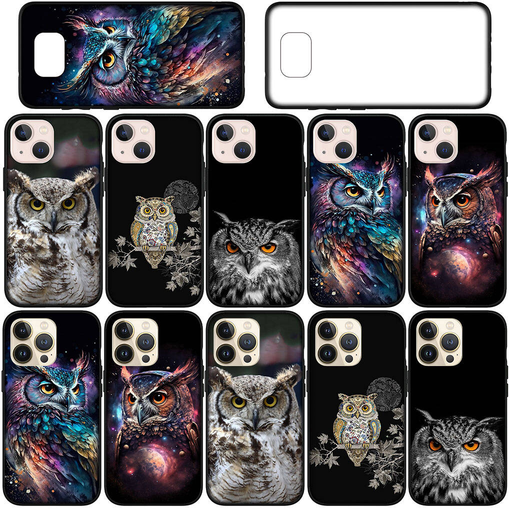for Samsung Galaxy S25 S24 S23 S22 S20 S21 Ultra FE Plus A17 A37 A57 A56 A55 A06 A16 A15 A36 A26 A35 A05 A25 A54 A34 S10 Phone Case Owl Cover