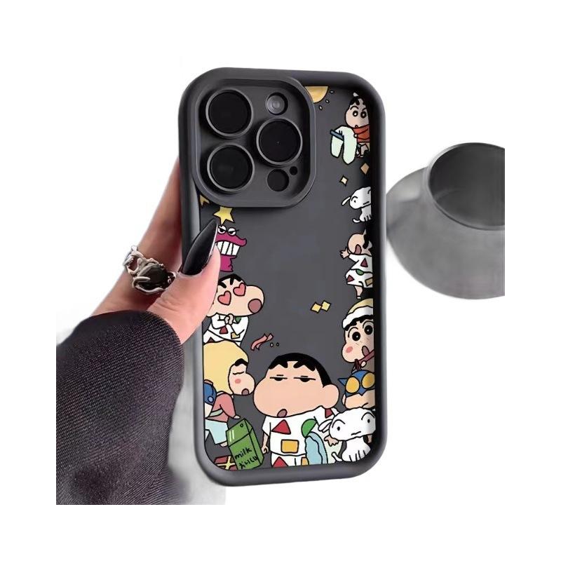 Cartoon Crayon Xiaoxin Is Suitable for Apple 15plus Mobile Phone Case 14promax Creative 13 New 12pro Soft X