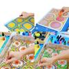 Novan Water Marbling Painting Set: Silk Scarf Kit for Kids with Pigment and Fan Brushes