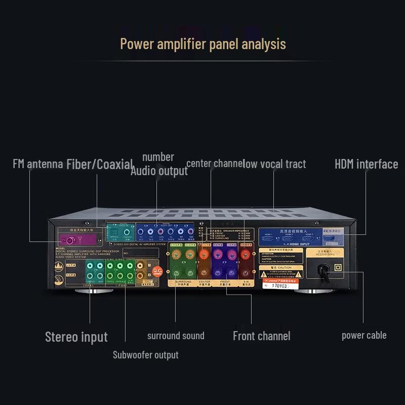 SANSUI 5.1 Home Theater Ceiling Speaker System CN Plug (adapter Included)
