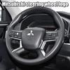 1Pc Mitsubishi Logo Steering Wheel Decal 3D Sticker Car Badge Logo For Mitsubishi Colt Delica Ralliart Pajero Xpander Space Star