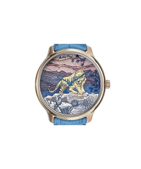Mathey-Tissot Edmond Limited Edition Handcrafted 3D Tiger Multicolor Dial Automatic H1886TP Men's Watch