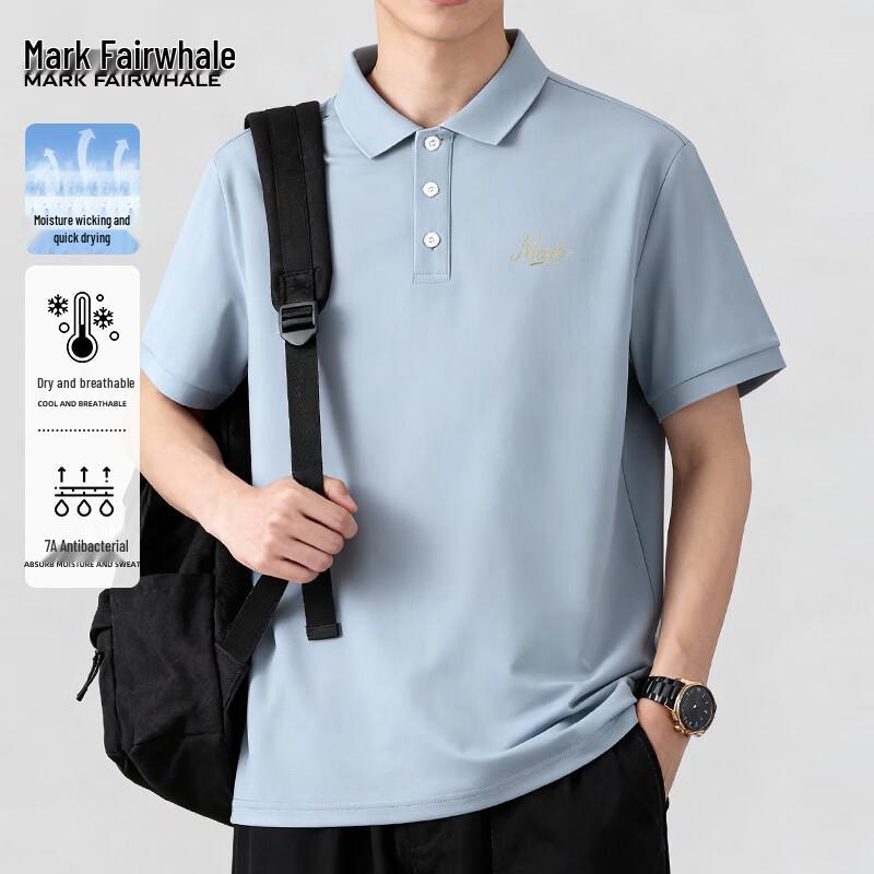Mark Fairwhale Men s Quick-Dry Anti-Bacterial Polo Shirt 2XL