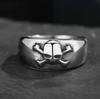 316L Stainless Steel Small Skull Ring for Man Punk Rock Polished Dropshipping Boyfriend Biker Jewelry Creativity Gift Wholesale