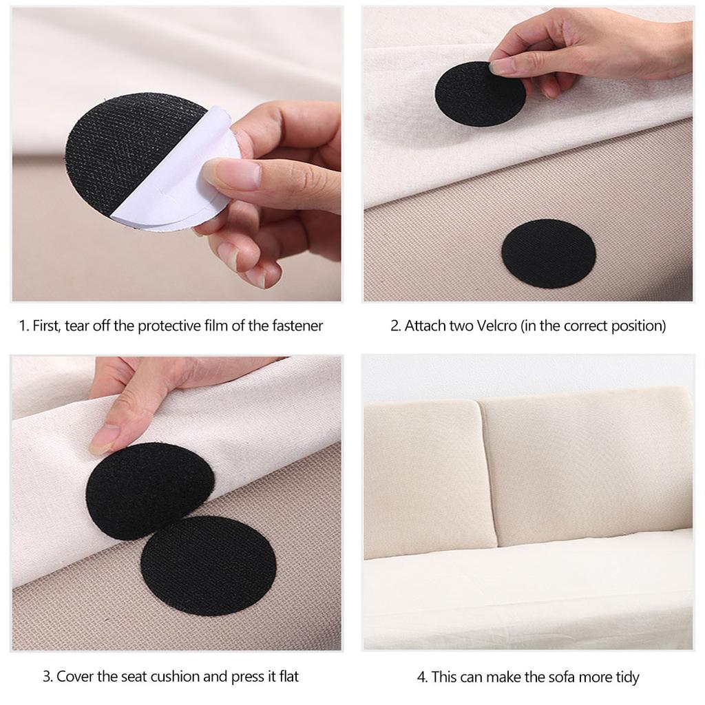 10pcs-Anti Slip Fixed Pad Anti Curling Carpet Dot Shaped Sticker Tape Sofa Carpet Self-adhesive Double-sided Patch