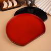 Melamine Tray Catering Network Red High Appearance Level Japanese Tray Delicate Red Edge Half Moon Sushi Plate Commercial
