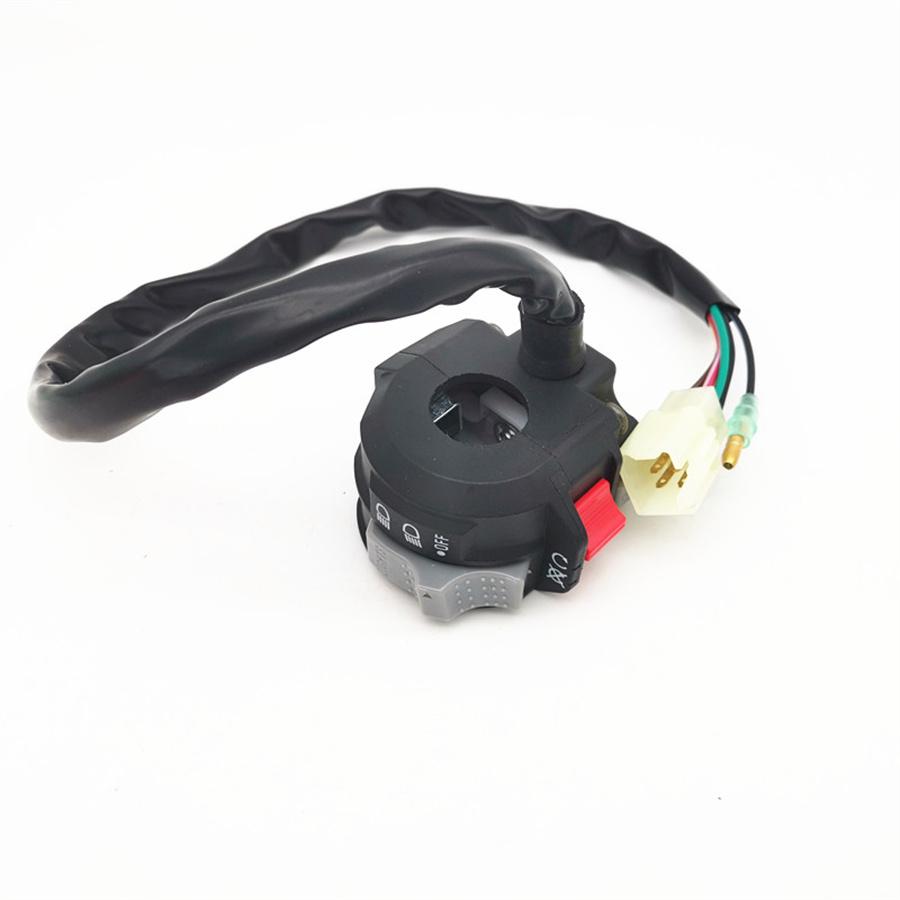 Conjunto Interruptor Punho Esquerdo Farol Pisca Alerta Para Yamaha Warrior 350 YFM350X