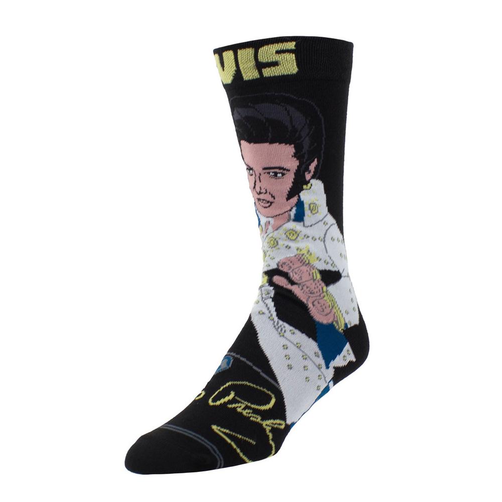 Elvis Presley Unisex Adult Cartoon Crew Socks