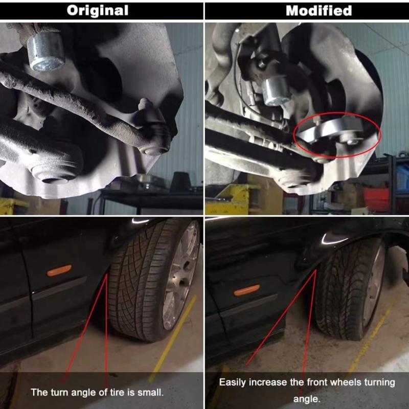 Adapter zur Erhöhung der Lenkwinkel um ca. 25-30% Für E36 Tuning Drift Power Automobilmodifikation