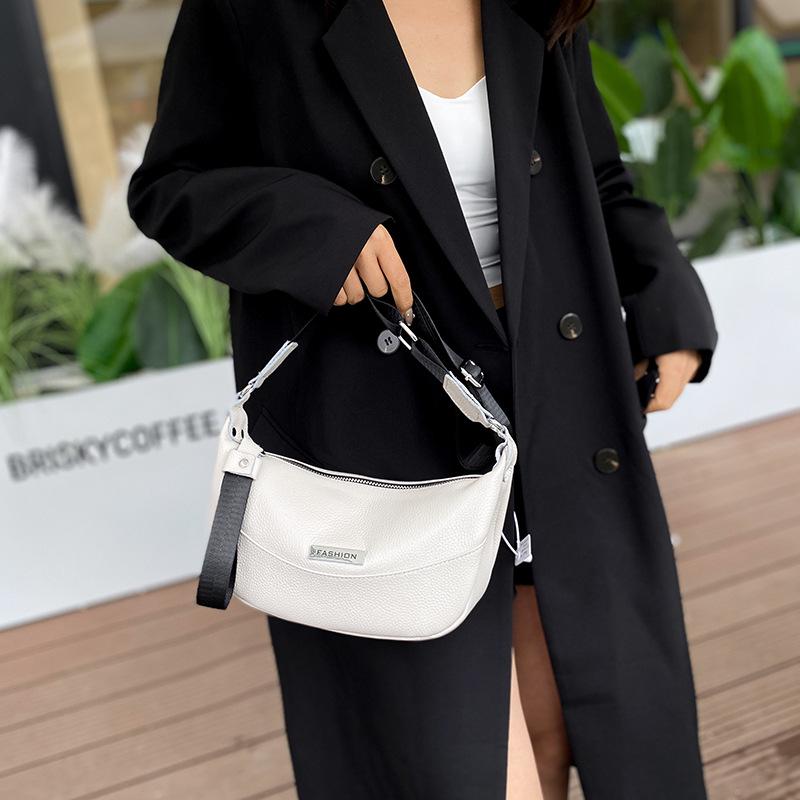 2025 Autumn/Winter Women's Top Layer Cowhide Shoulder Crossbody Bag