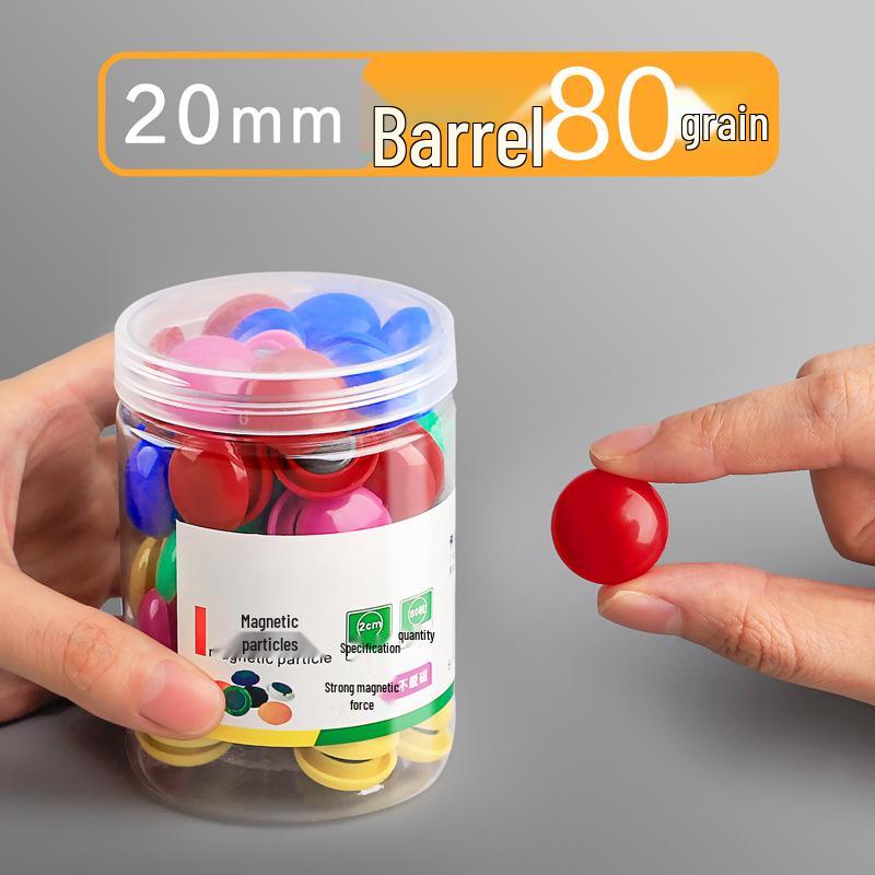 Colored Magnetic Chalkboard Stickers with Strong Magnet Buttons and Pins for Teaching