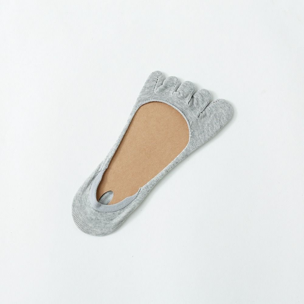 2Pcs Breathable Invisible Socks Womens Thin Five Toe Socks All Match Cotton Boat Socks  Summer