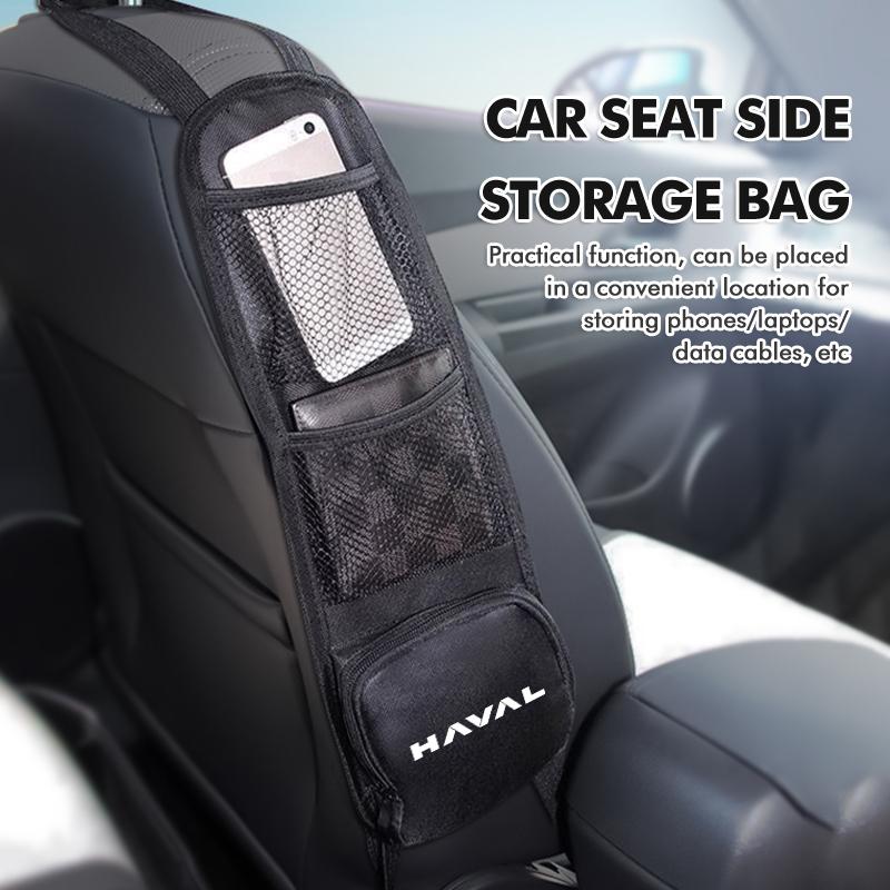 Car Seat Side Storage Hanging Bag Drink Phone Holder Pocket For Haval Jolion H2 H6 H7 H8 H9 H2S M6 C50 M6 F7 F7X