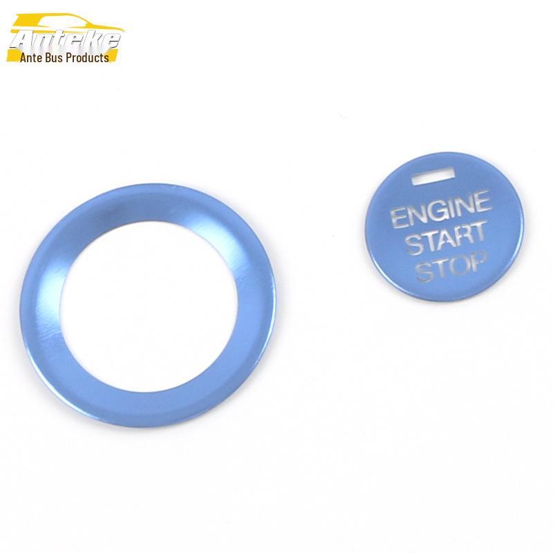 M8 One-Key Start Button Aluminum Alloy Sticker - Car Accessory