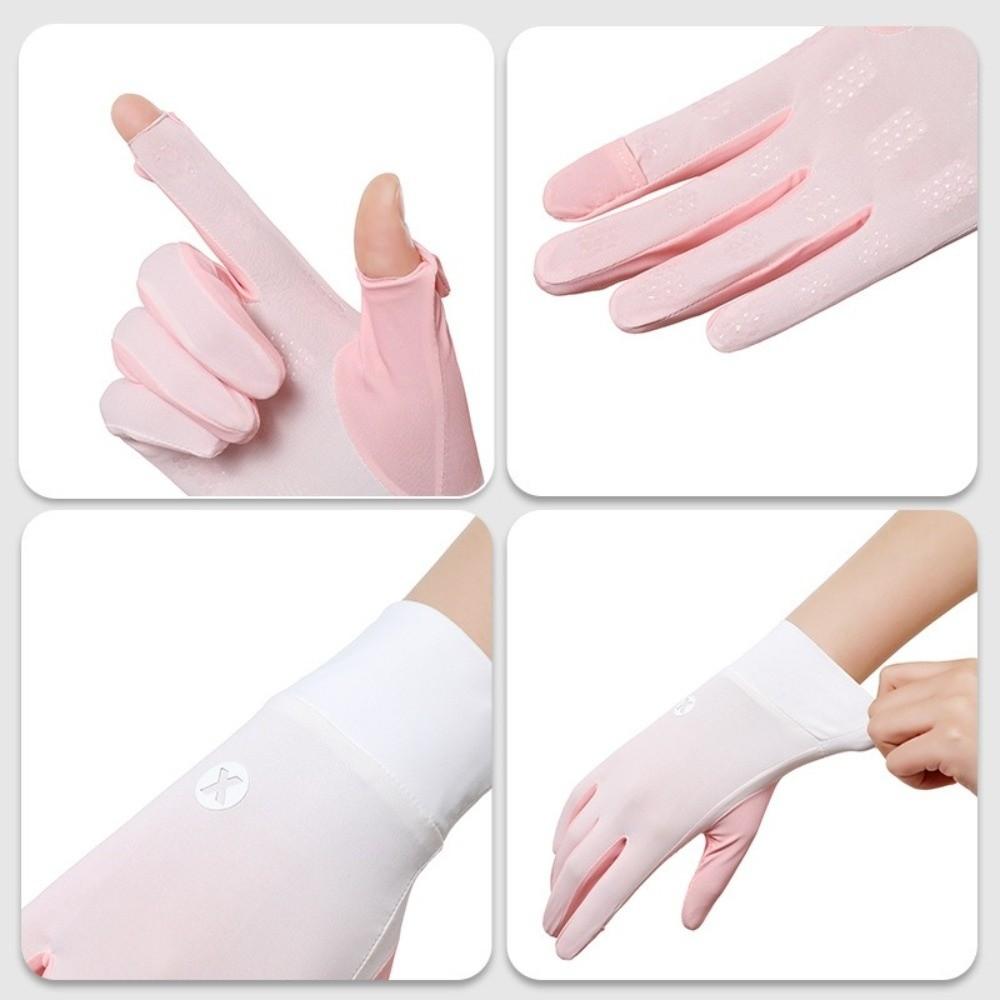 Ice Silk Sun Protection Gloves Thin Touchscreen Gloves for Driving,Golf,Hiking