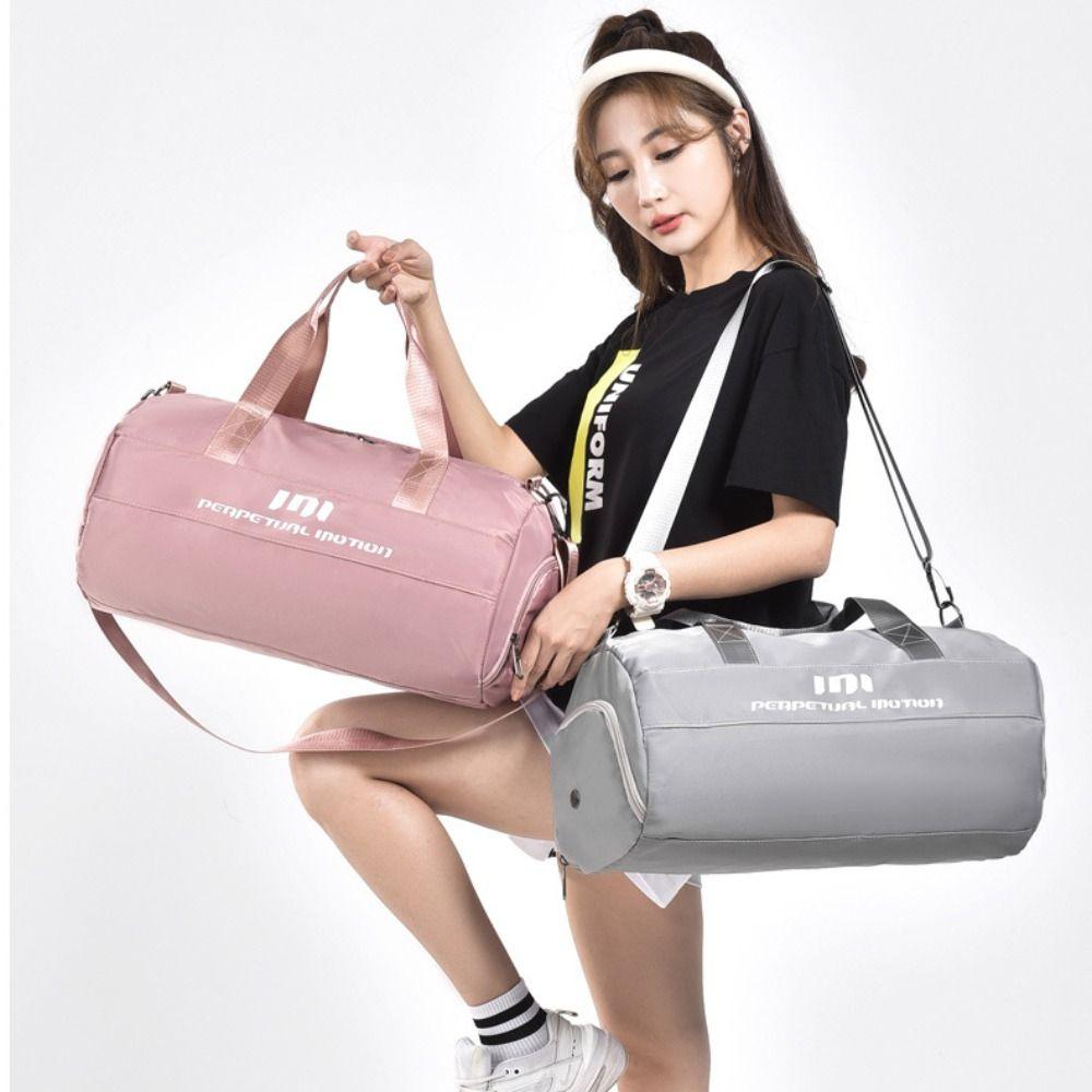 Wet Dry Separation Gym Bag Large Capacity Wet Pocket Yoga Bag Bottle Pocket Shoe Compartment Sports Duffle Bag Outdoor Travel