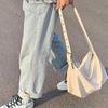 Lazy Style New Large Capacity Shoulder Bag for Women's College Style Simple Solid Color Pu Tote Bag Commuting Versatile Crossbody Bag