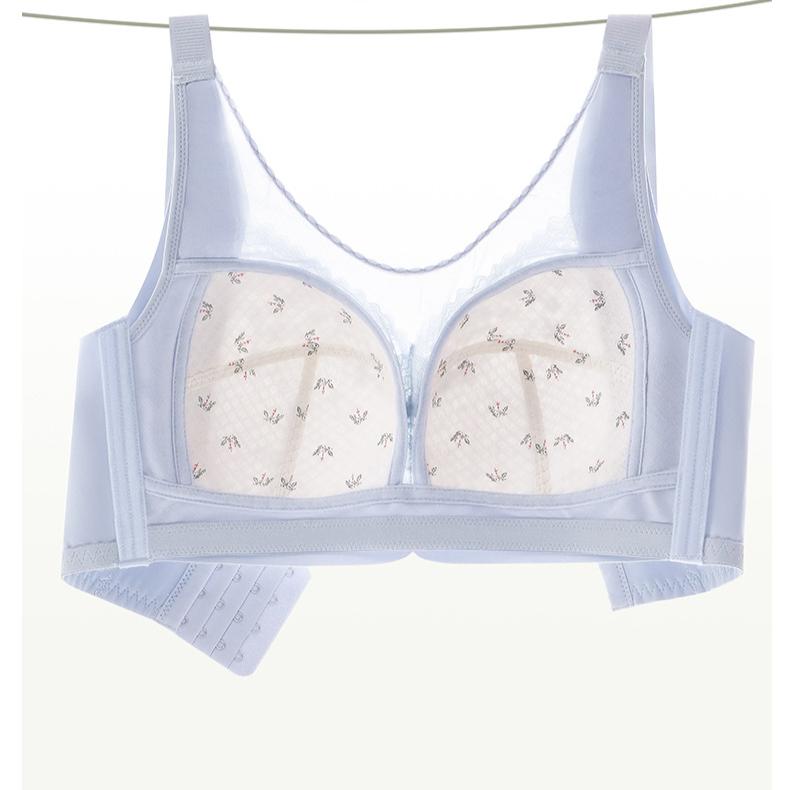 Stainless Steel Bra Women's Plus Size Thin Underwear Gathered Together for Collection Accessory Breast Anti Sagging Bra