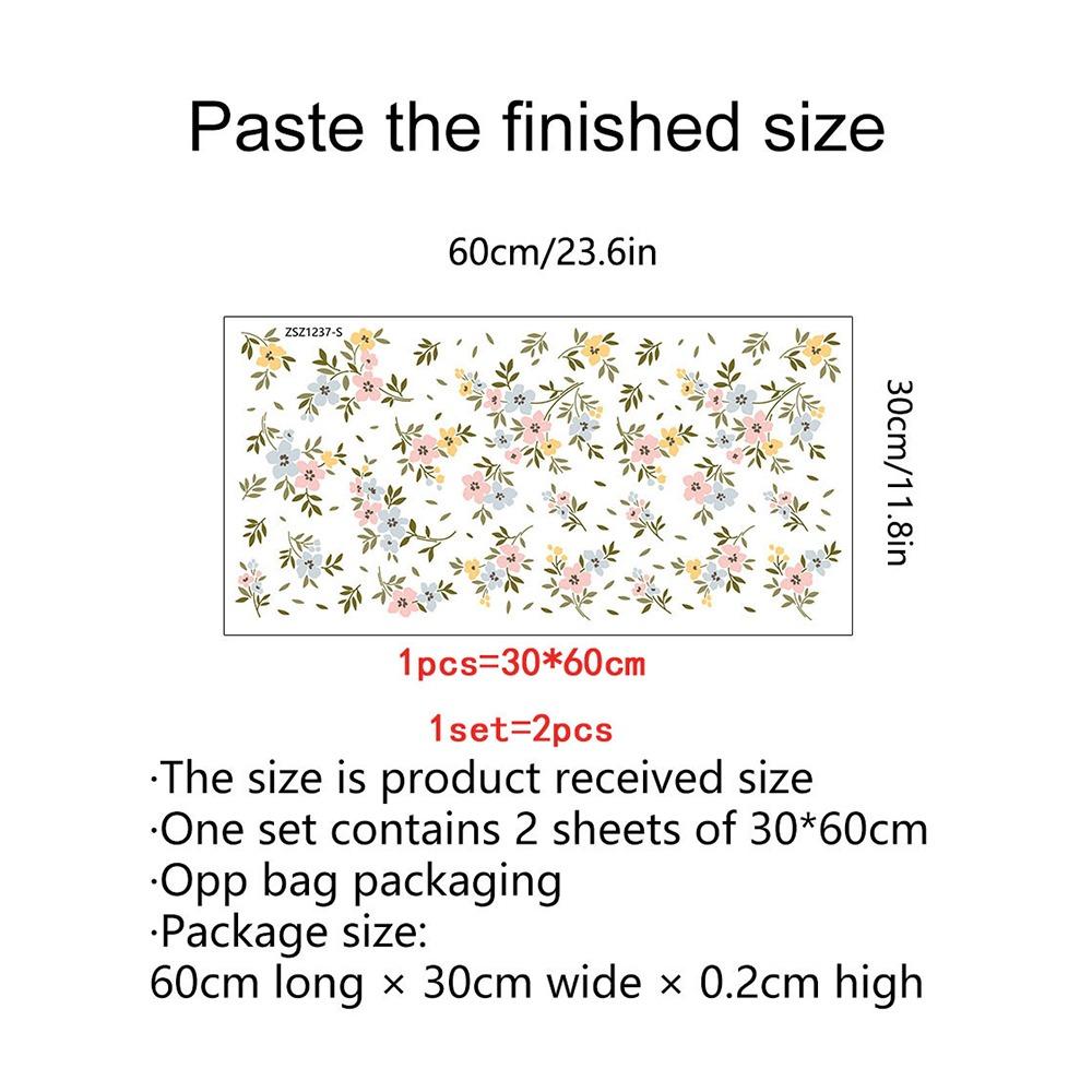 

New Boho Flowers Wall Stickers Colorful Watercolor Decorative Decals Eco-friendly DIY Accessories Wall Art Nursery Kindergarden