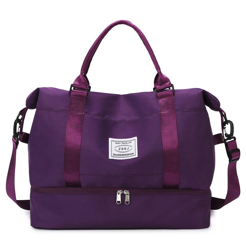 Large Capacity Travel Bag with Shoe Compartment, Wet/Dry Separation for Swimming & Fitness