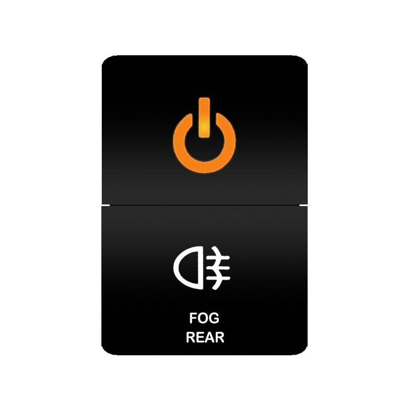 12V 24V LED Rocker Switch Dual Button ON/OFF Amber White Light for LED Light Bar Fog Lights Jeep Toyota 4Runner Land Cruiser