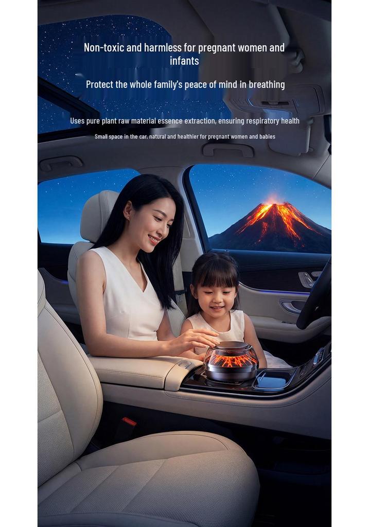 New 2026 Car Air Freshener & Ambient Light Automatic Fragrance Spray Deodorizer Ornament