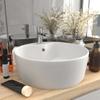 Day and Night - Day and Night Luxury Washbasin with Matte White Ceramic Overflow 36x13 Cm