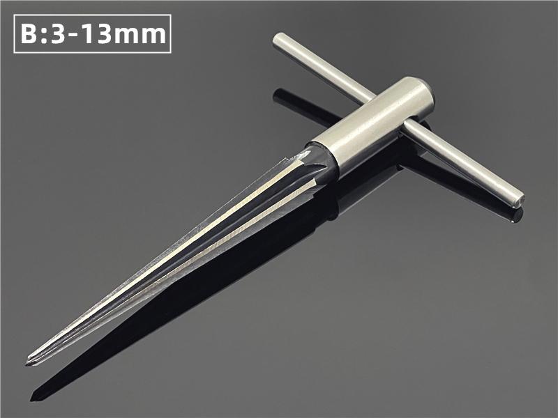 Taper Reamer Hand Metal Bridge Reamer Deburring Enlarge Pin Hole Handheld Reamer Wood Plastic Drilling Chamfer Reaming Tools