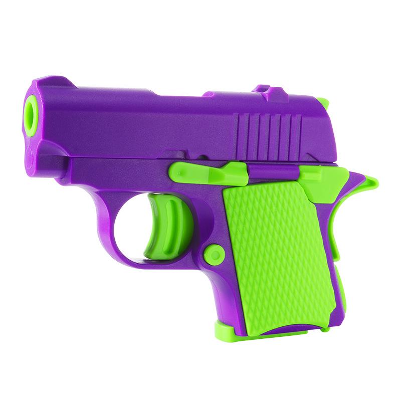 3D Printed TikTok-Style Radish Gun Toy: 1911 Cub Pistol for Decompression