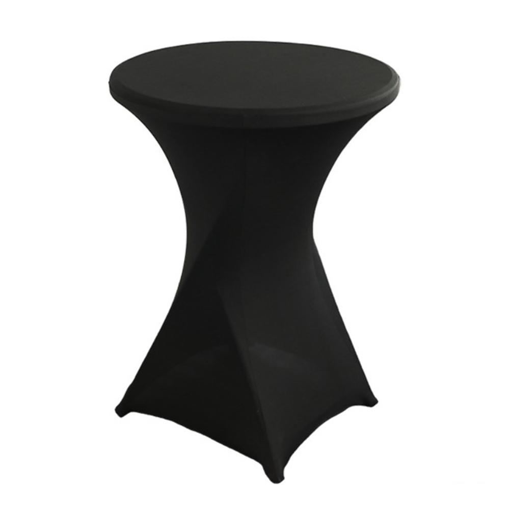 Cocktail Table Cover Stretch Tablecloth Height 110cm Round Diameter 80cm Four Way Stretch Spandex Bar 10 Colors