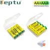 KEPTU Rechargeable Battery AA 1.2V Ni-MH Batteries AA(HR6) 2200mAh and AAA(HR03) 900mAh Ni-MH 2A/3A Rechargeable Batteries