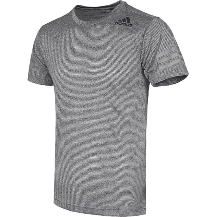 Adidas Freelift CC Solid Color Comfortable Soft Crew Neck Short Sleeve T-Shirt Men Tops Gray CE0866