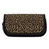 Pencil Pouch Large Capacity 300D Polyester Double Zipper with Two Compartments for Pens Ruler Scissors Earphones for Office School