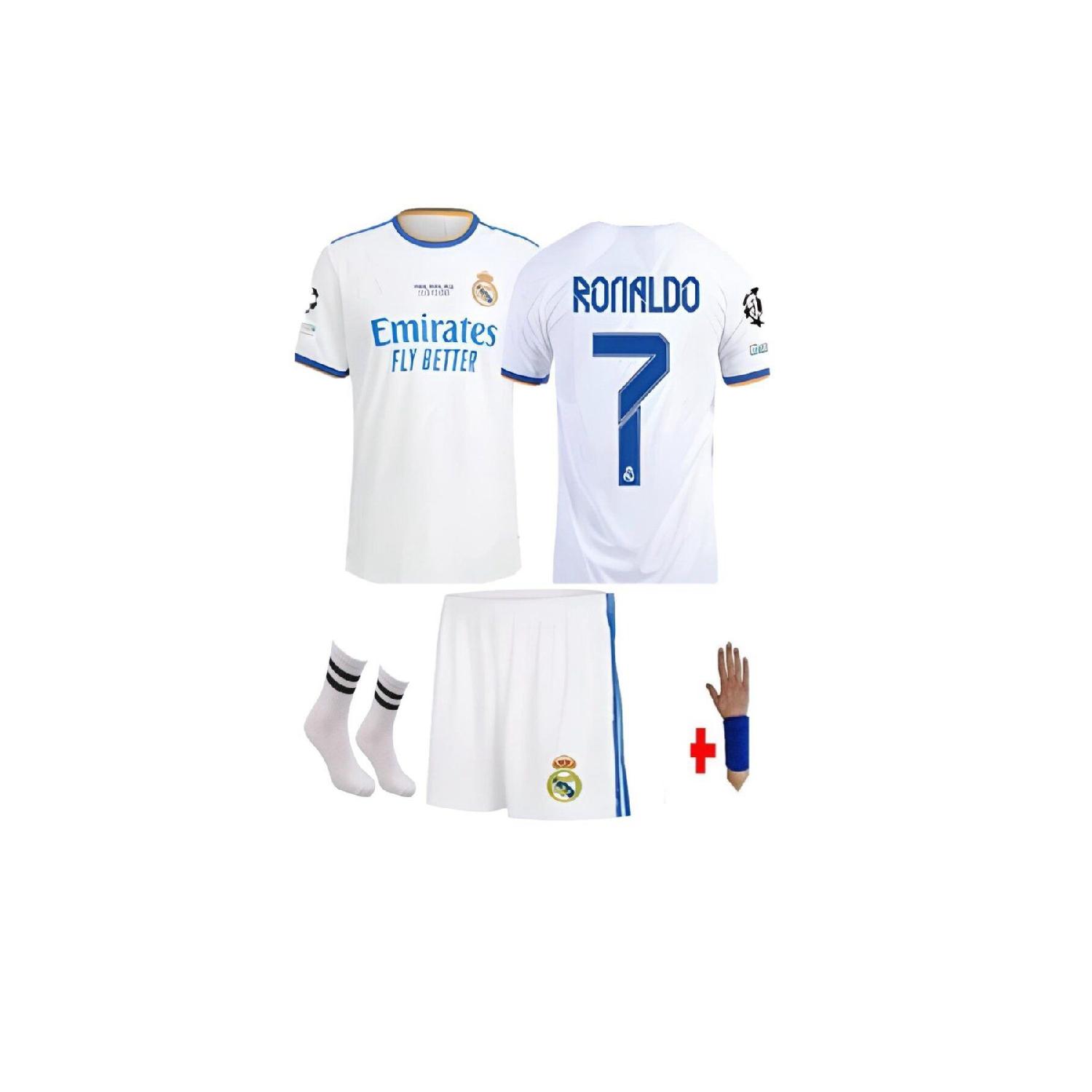 

Комплект детского джерси белого цвета 2022 Ronaldo Cr7 доступен в подарок Emrr52 3-5 Yaş