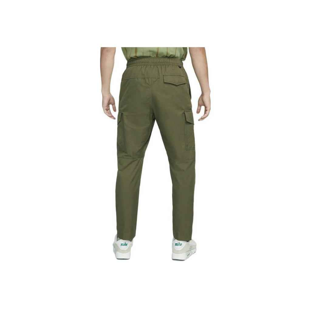 Nike Sportswear Utility Plain Weave Lining-Free Straight-Leg Casual Pants Men Bottoms Green DD5208-222