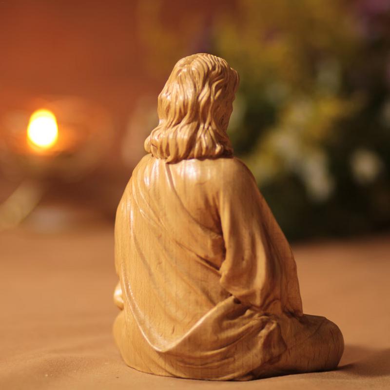 Jesus Statue Religious Sacred Statue Resin Crafts Catholic Figurines Christ Savior Jesus Statue Church Decoration for Parties