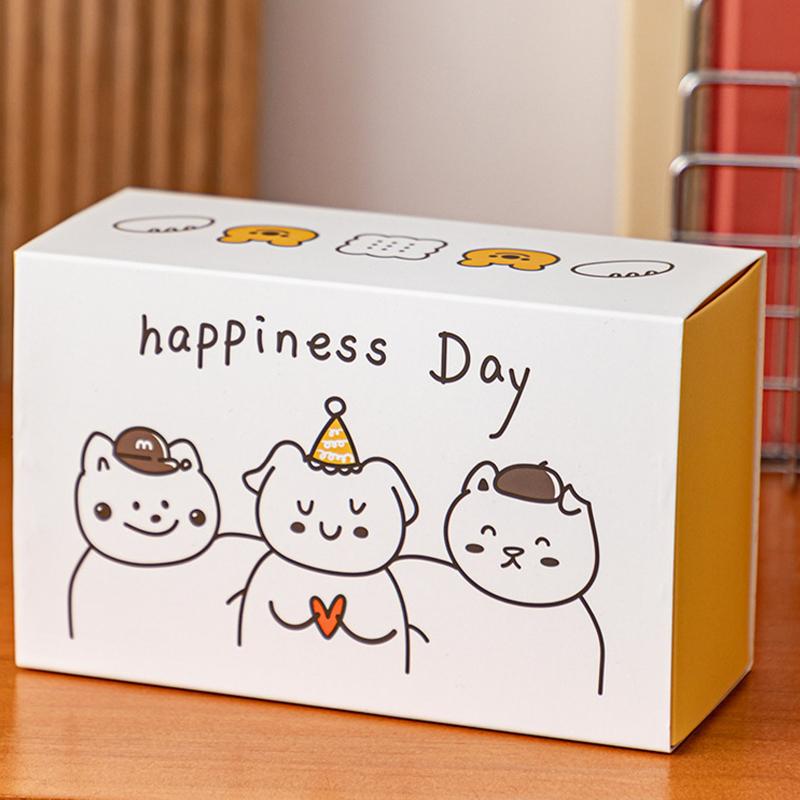 Cartoon Snowflake Crisp Scones Packaging Box Drawer Candy Biscuit Cookie Gift Packing Box