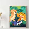 Full Round Diamond Painting The Mischievous Little Simba At The Picnic Art Rhinestone Picture Mosaic DIY 5D Cross Stitch Embroidery Home Decoration