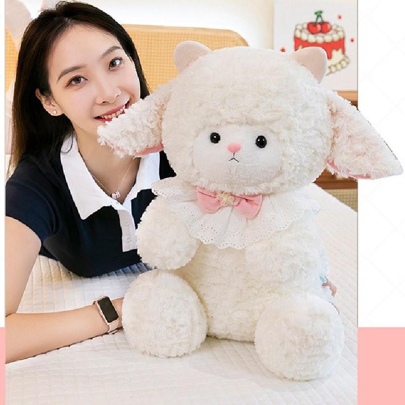 Plush Sheep White Toy Dolls Room Decoration Ornaments Children Gift Christmas