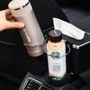 Wear Resistant Car Armrest Holder Easy to Install One-click Opening Car Mounted Tissue Box with Cup Holder Car Elbow Support Pad